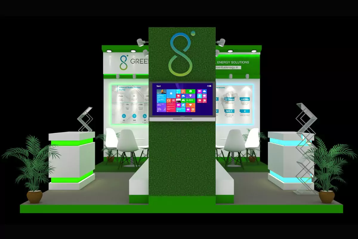 exhibition stall design: Green Fuel 3D