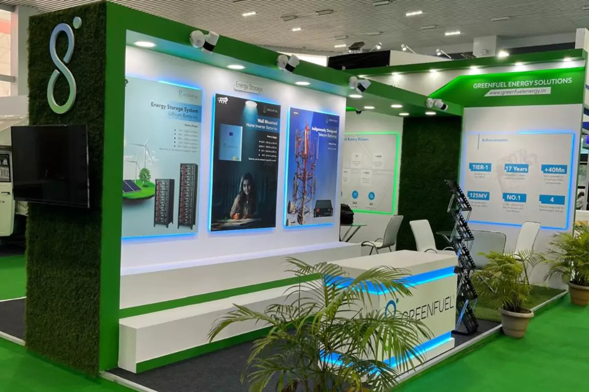 exhibition stall design: Green Fuel