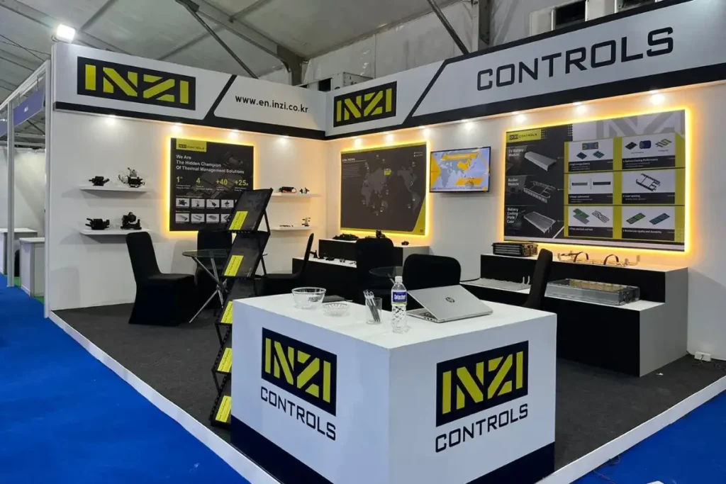exhibition stall design: INZI Controls