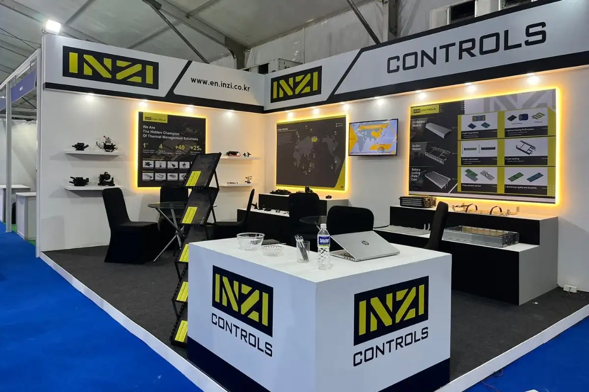 exhibition stall design: INZI Controls