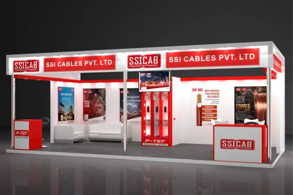 exhibition stall design: SSI Cables 3D