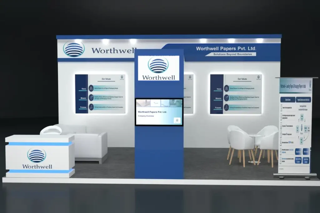 exhibition stall design: Worthwell 3D