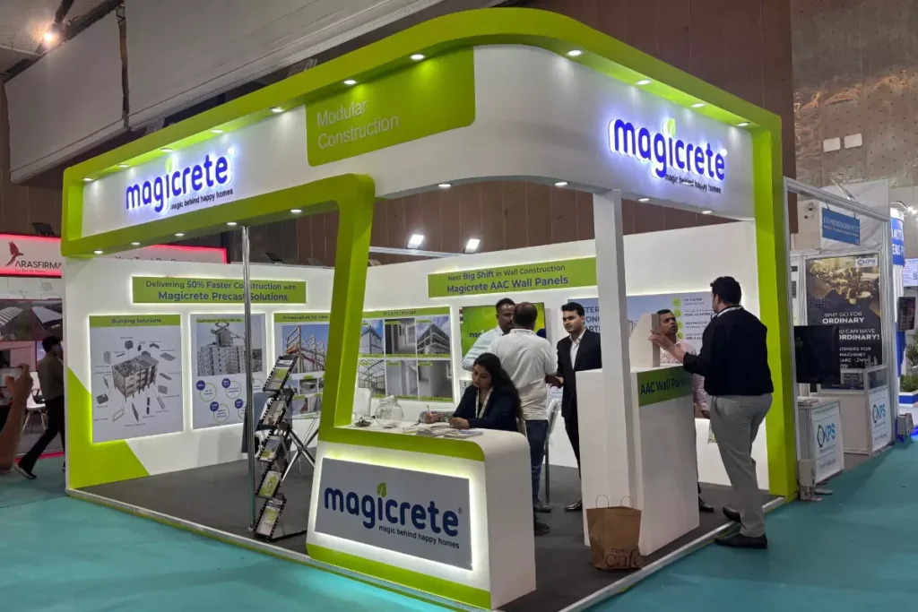 exhibition stall design: Magicrete
